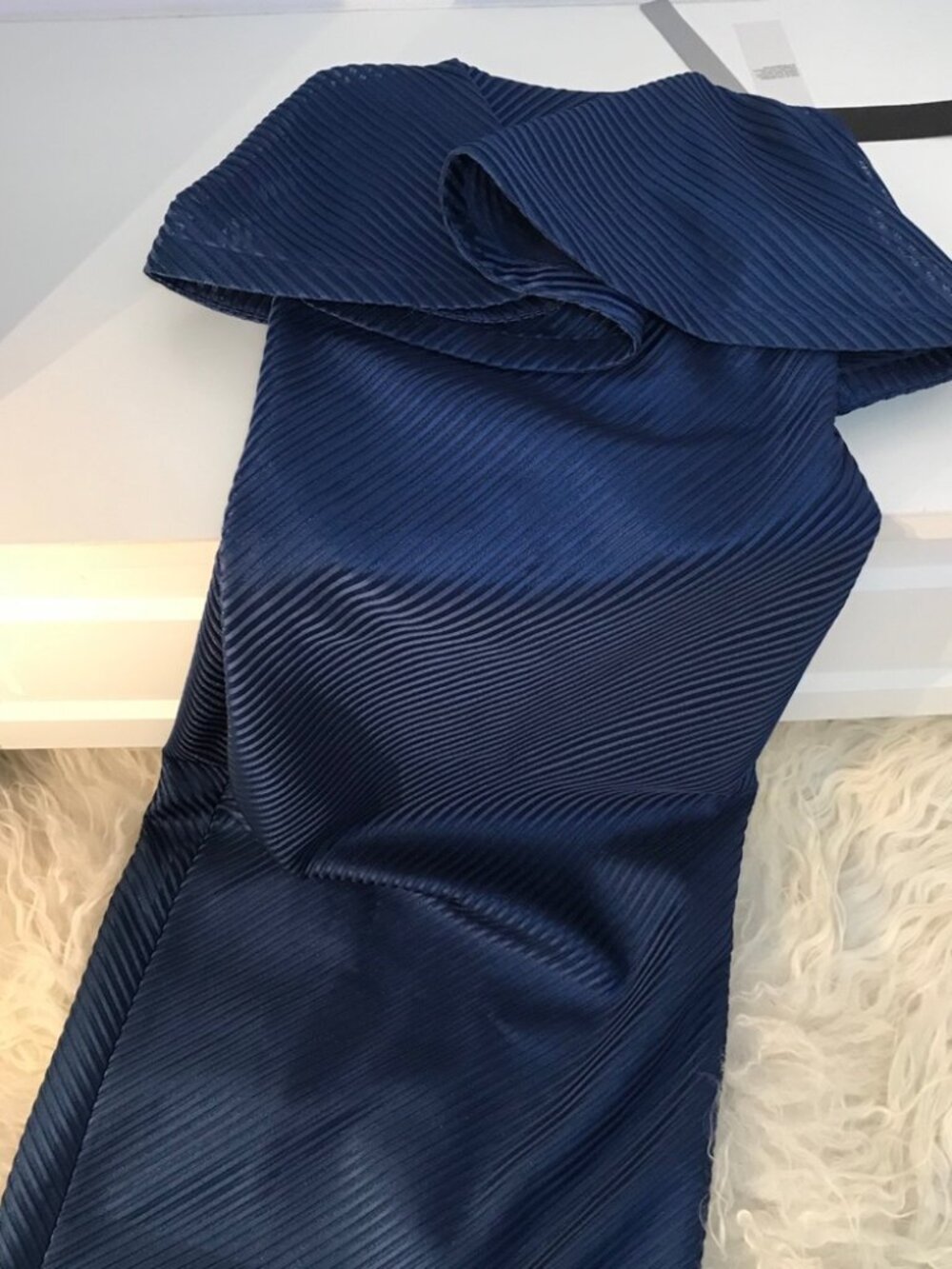 HALSTON HERITAGE Strapless Mesh Dress 2073 - Picture 5 of 7